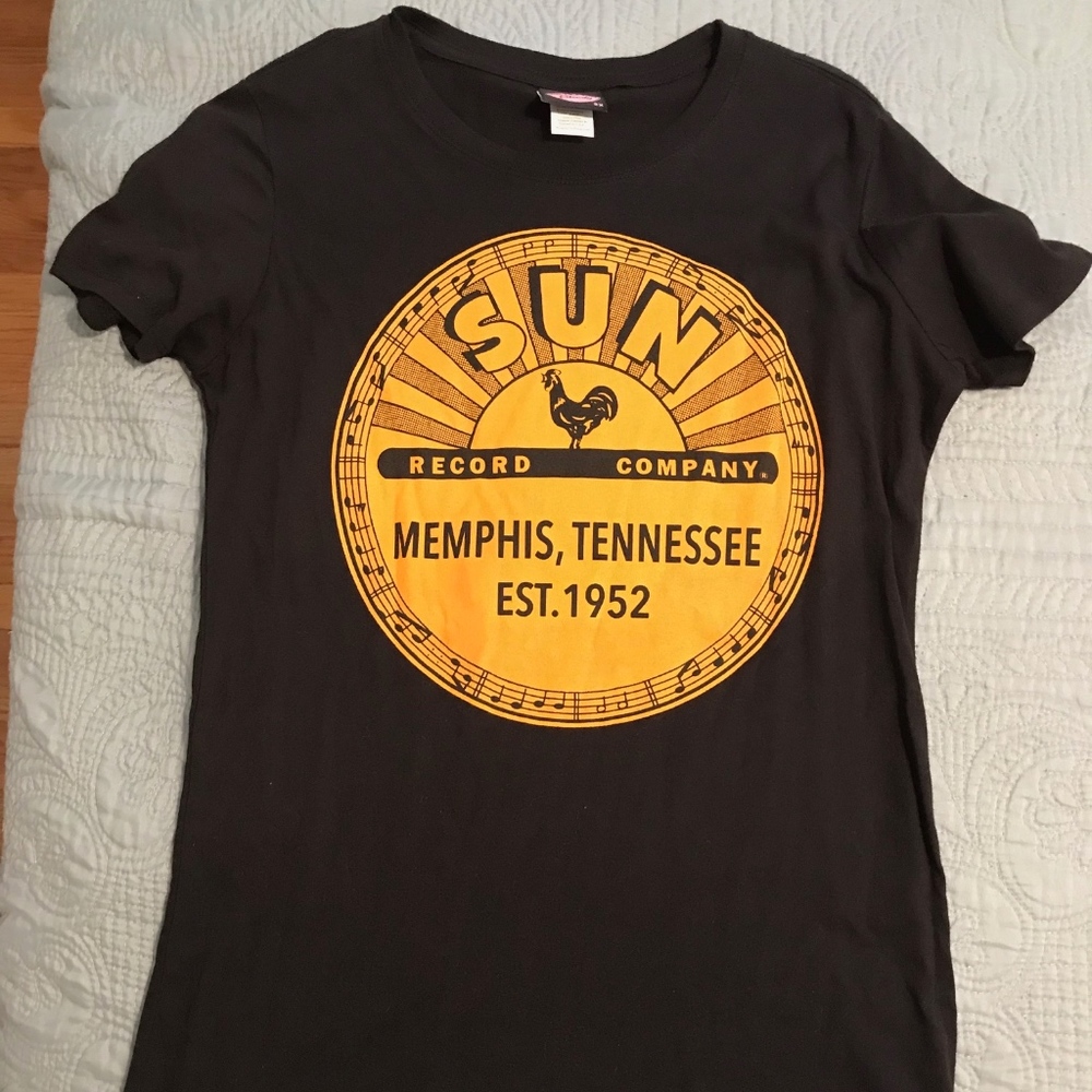 NEW Sun Records Women's fitted T-shirt Rockabilly